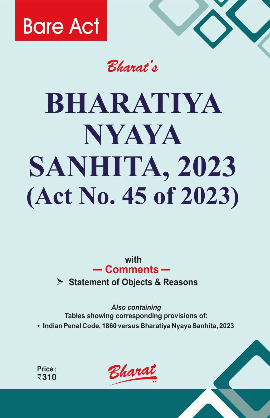 BHARATIYA NYAYA SANHITA, 2023 (Act No. 45 of 2023)